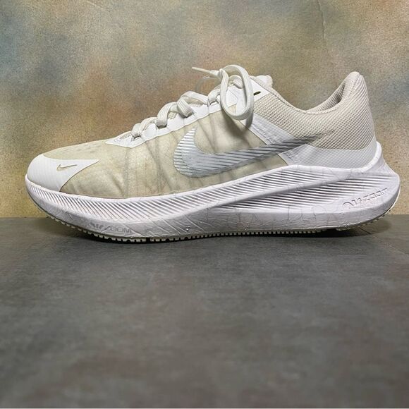 Nike Zoom Winflo 8 CW3421-104 Women's White Metallic Silver Running Shoes Size 8 - Picture 14 of 16